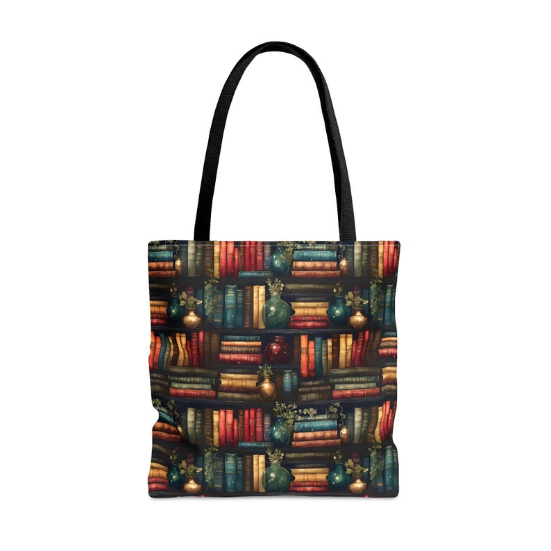 Book Tote Bag Vintage Book Bag Classic Books Tote Bag Book Pattern