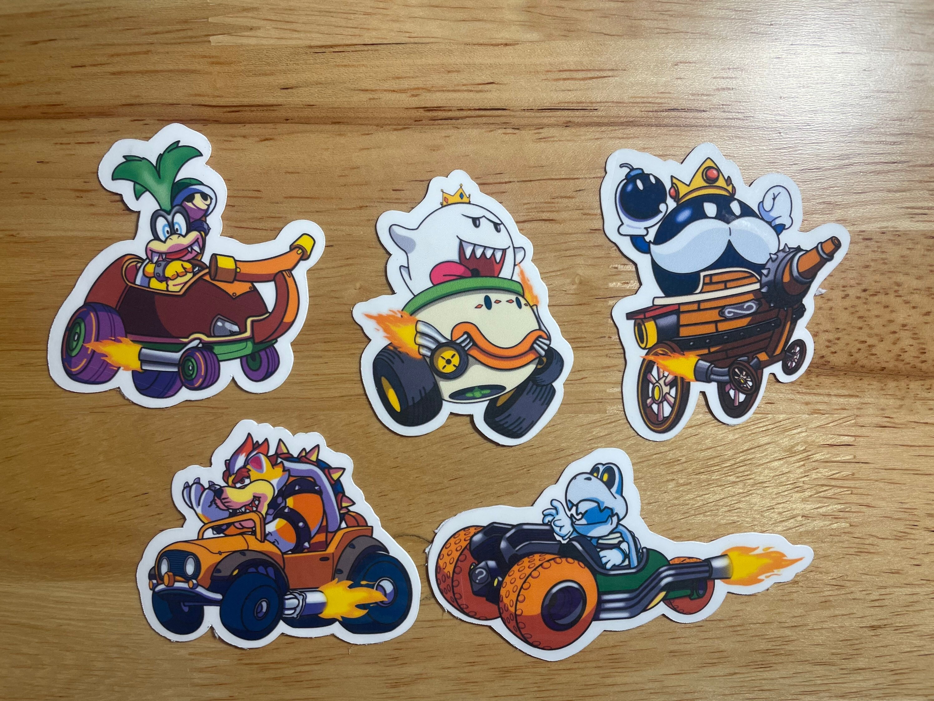 Sale Special Price Super Mario Kart Vinyl Sticker Sets 3Packs Total