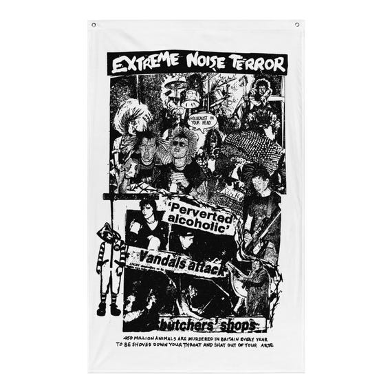 Extreme Noise Terror Flag - Etsy