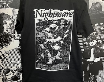 Nightmare T-shirt, Oldschool Japanese Hardcore Crust Punk - Etsy