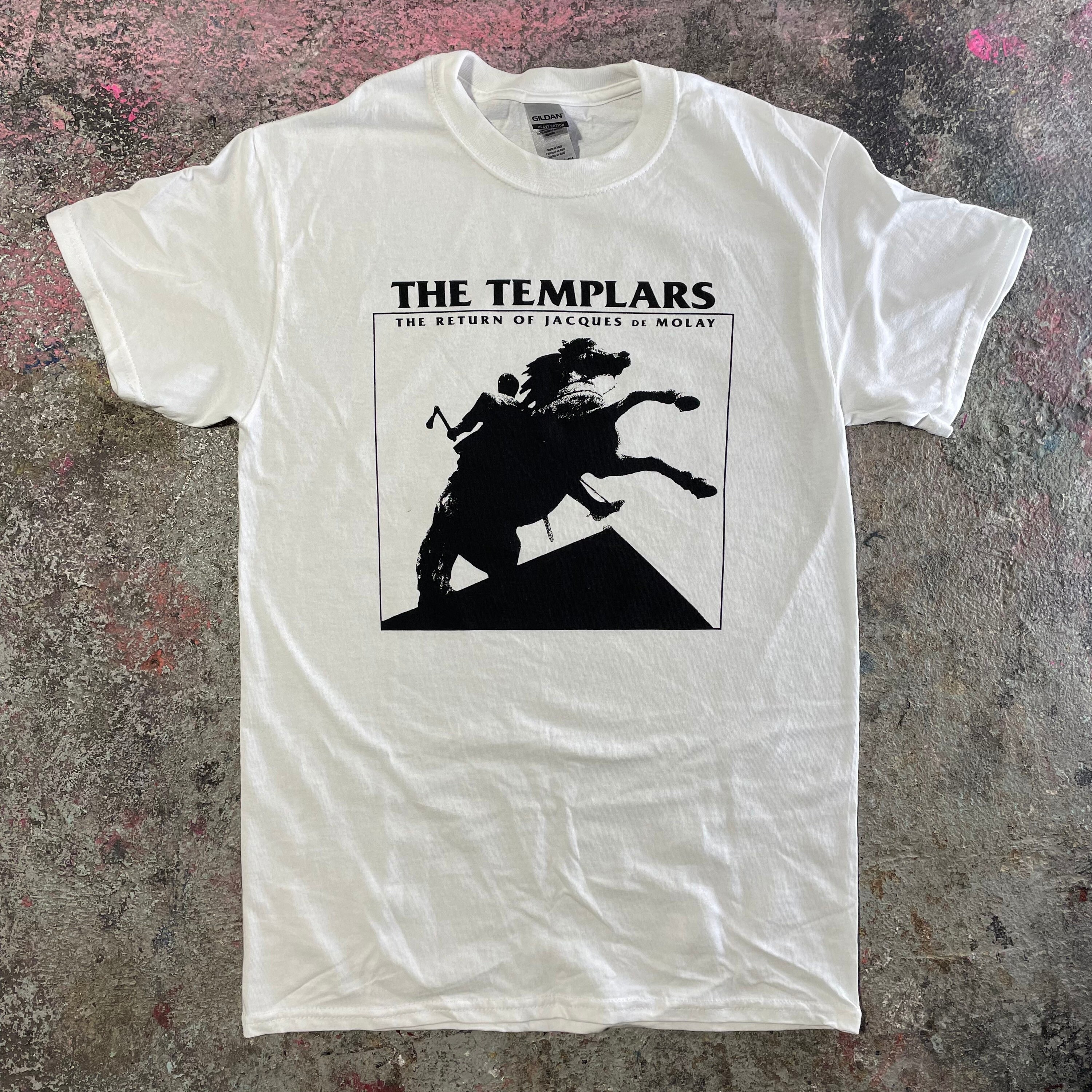 T-shirt Noir The Templars Avec Inscription 'Omne Date Optimum' - Tailles S à 5XL - Neuf USA
