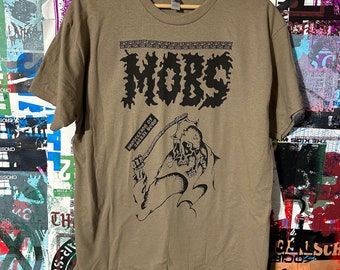 GISM、G.I.S.M. ヴィンテージレアパンクTシャツ、色褪せた黒Tシャツ