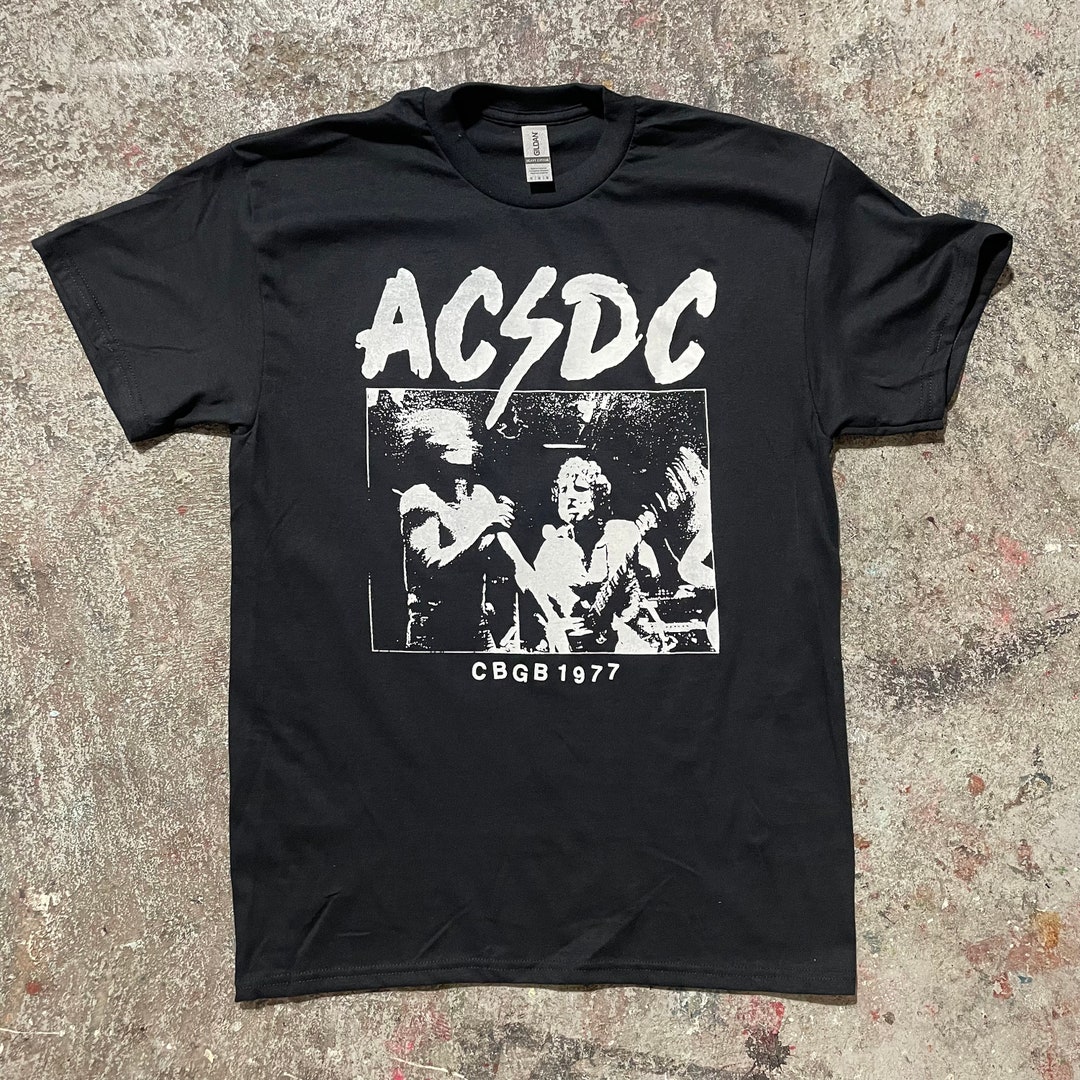 AC/DC live at Cbgb's 1977 Shirt - Etsy