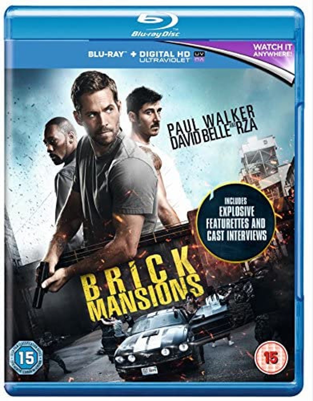 Brick Mansions (blu-ray/dvd Combo): Paul Walker Action Movie - Etsy, image size:1080x1381