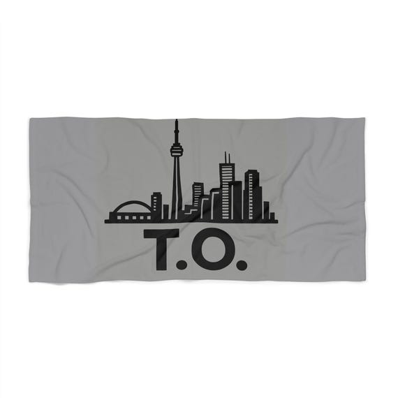 Toronto Skyline Beach Towel, Summer Towel, By Evolutionoflondon