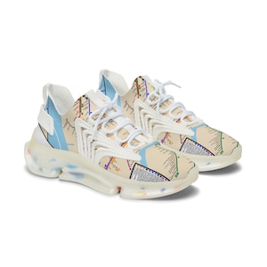 NYC CITY PLAN Damen Mesh-Turnschuhe