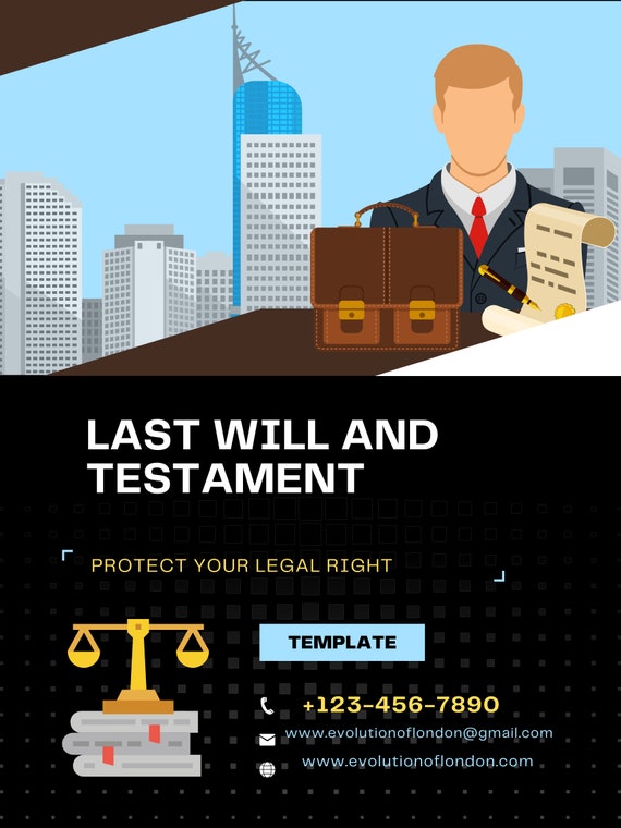 Last Will and testament  template