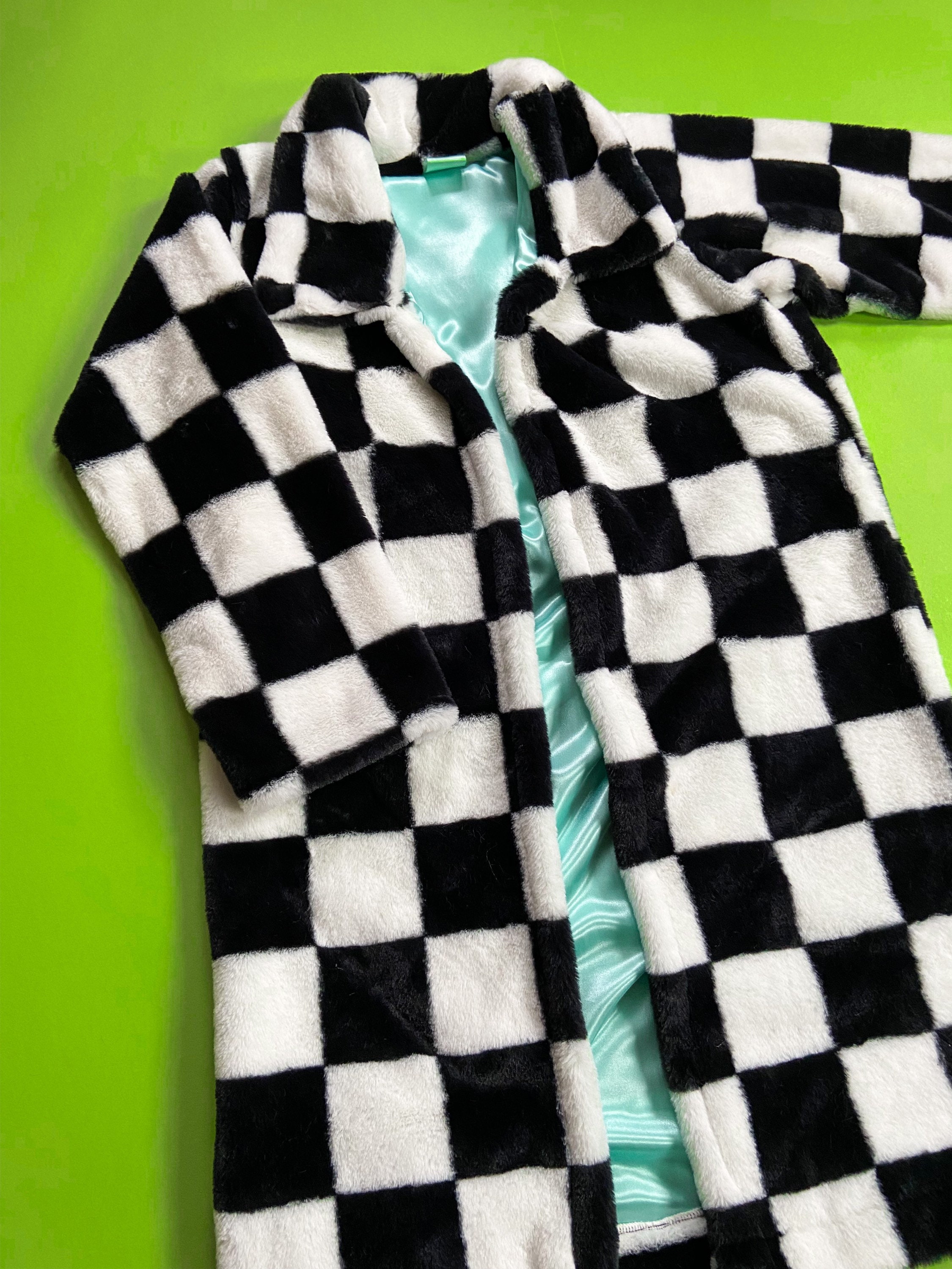 人気ショップが最安値挑戦 tocoto vintage Checkered coat fur rabbit kids-nurie.com