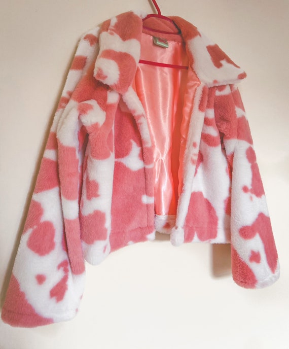 fluffy cow jacket