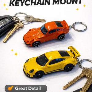 Diecast Car Keychain Mount, DIY Kit, Custom Auto Accessory, Enthusiast Tool