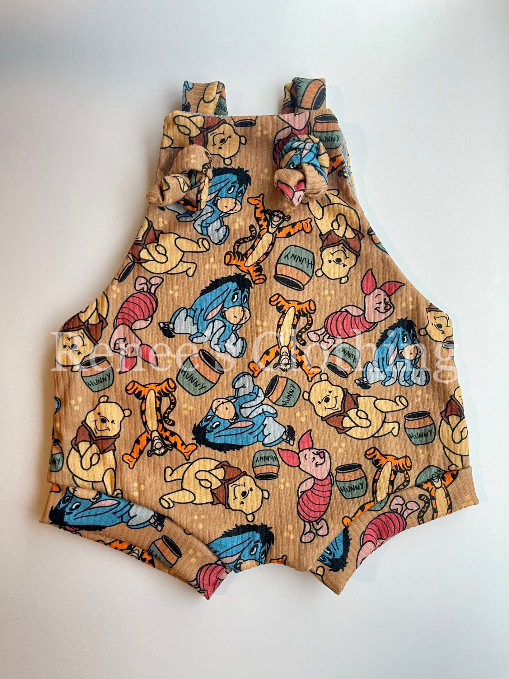 Winnie the Pooh Overalls Etsy
