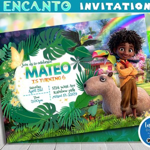 Encanto Digital Invitation, Encanto Antonio Birthday Invitation, Encanto Party Invite, Girl Encanto invitation customized, Instant Download