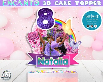 Encanto Cake topper, Encanto Cake Decoration, DIGITAL, Encanto Cake Party, Encanto Centerpiece, Encanto Topper, Isabela Madrigal