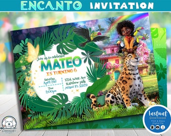 Encanto Digital Invitation, Encanto Antonio Birthday Invitation, Encanto Party Invite, Girl Encanto invitation customized, Instant Download