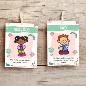 Emotions Cards Printable for Kids | Emotions Cards PDF | Feelings Cards | Calm Down Corner | Autism | Classroom | Therapy | Self Regulation