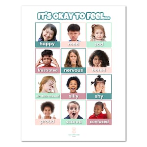 Feelings Faces Chart | Printable Feelings Faces PDF | Emotions Faces ...