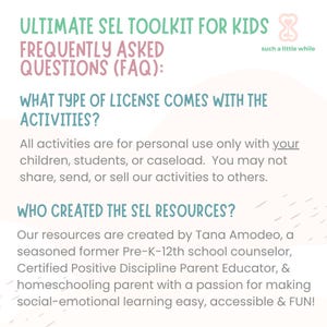 Social-emotional Learning Printable Activities for Kids: *ultimate SEL ...