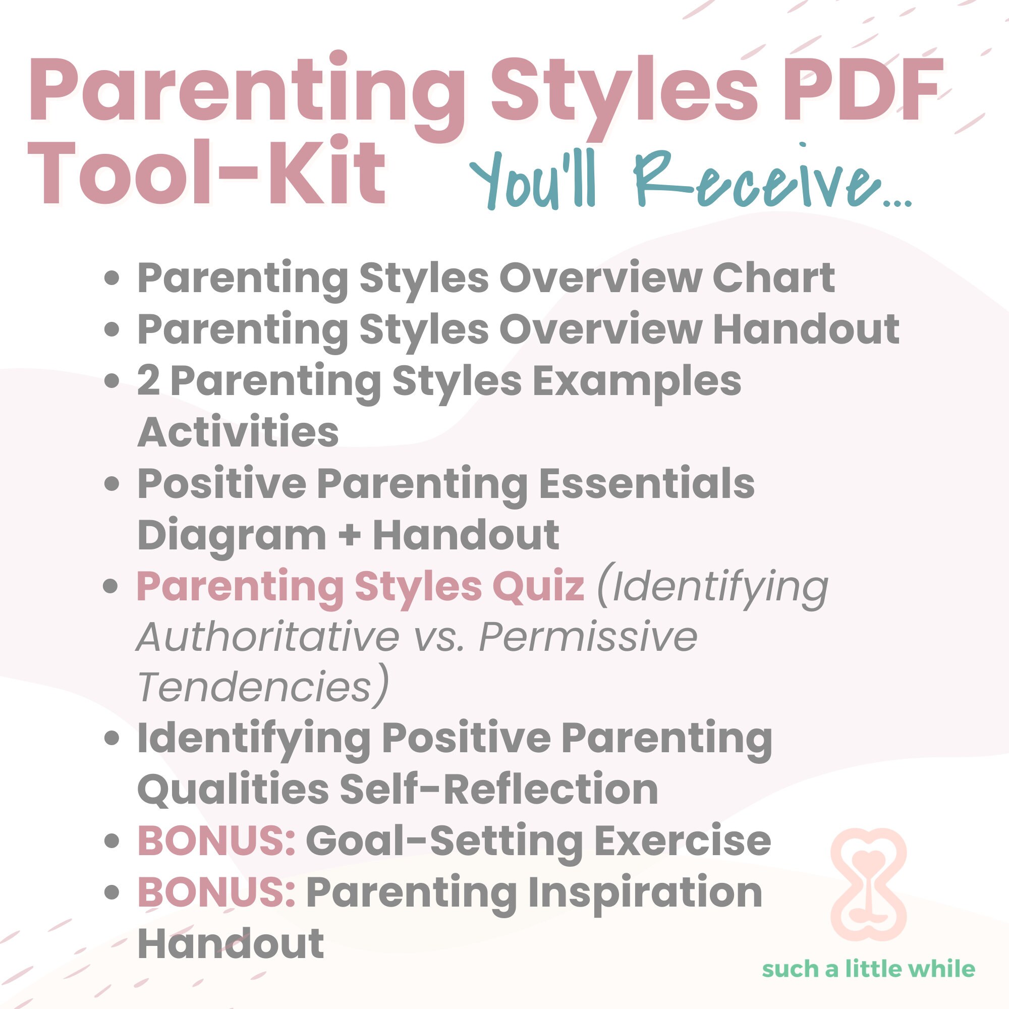 Parenting Styles PDF With Quiz | Printable Workbook | Authoritative ...