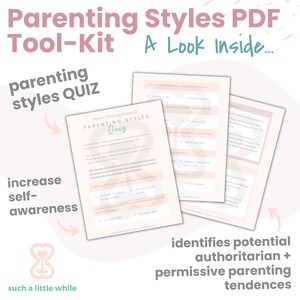 Parenting Styles PDF With Quiz | Printable Workbook | Authoritative ...