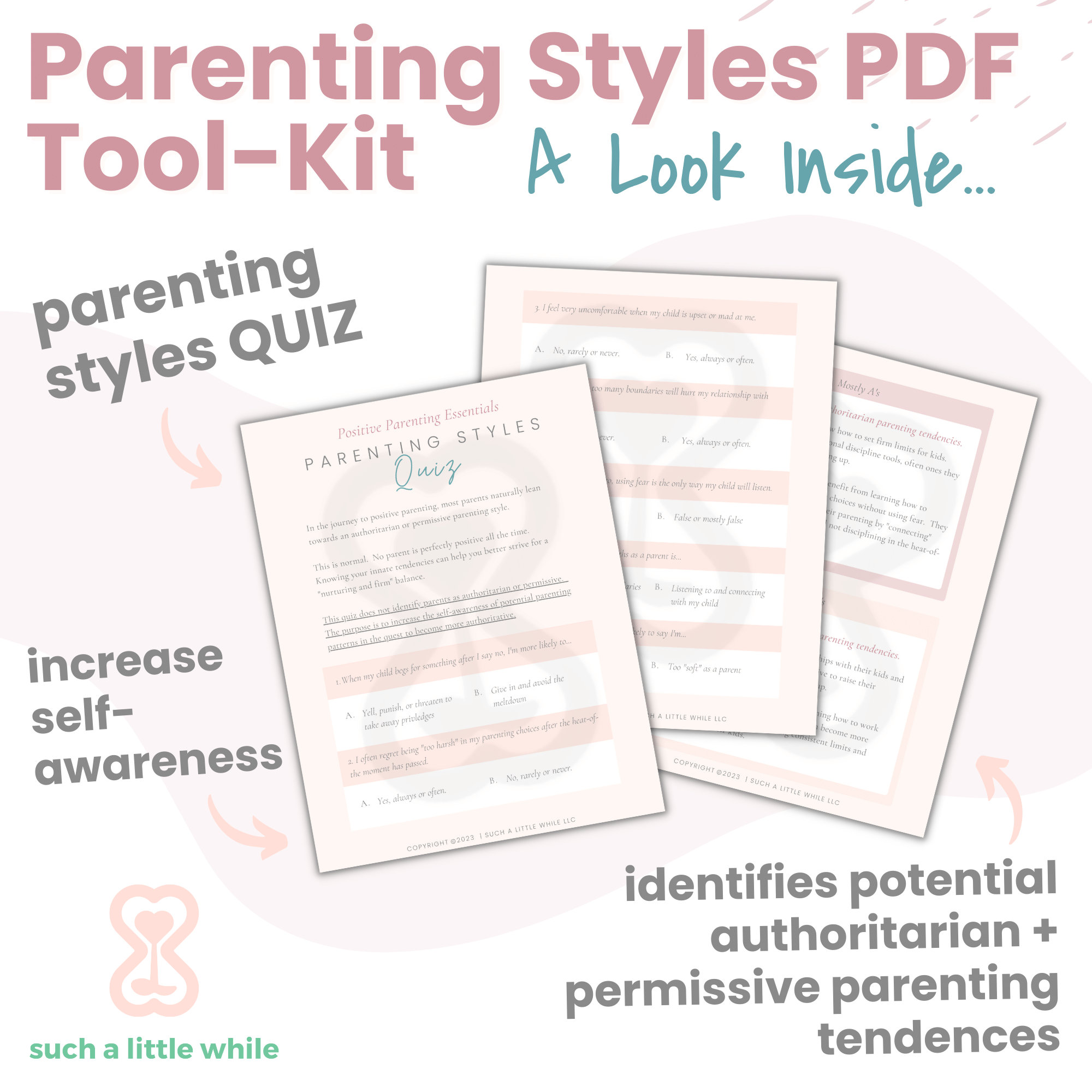 Parenting Styles PDF With Quiz | Printable Workbook | Authoritative ...