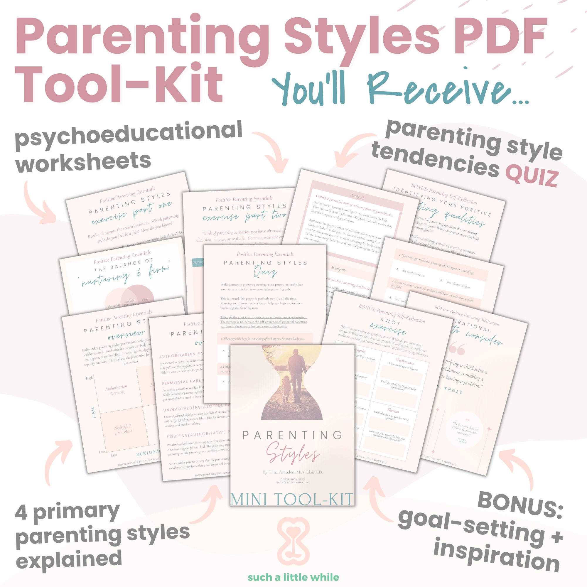 Parenting Styles PDF With Quiz | Printable Workbook | Authoritative ...