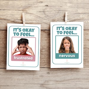 Printable FEELINGS FLASHCARDS | Emotions Flashcards PDF | Calm Down Corner | Autism | Toddlers | Emotional Regulation | Montessori Materials