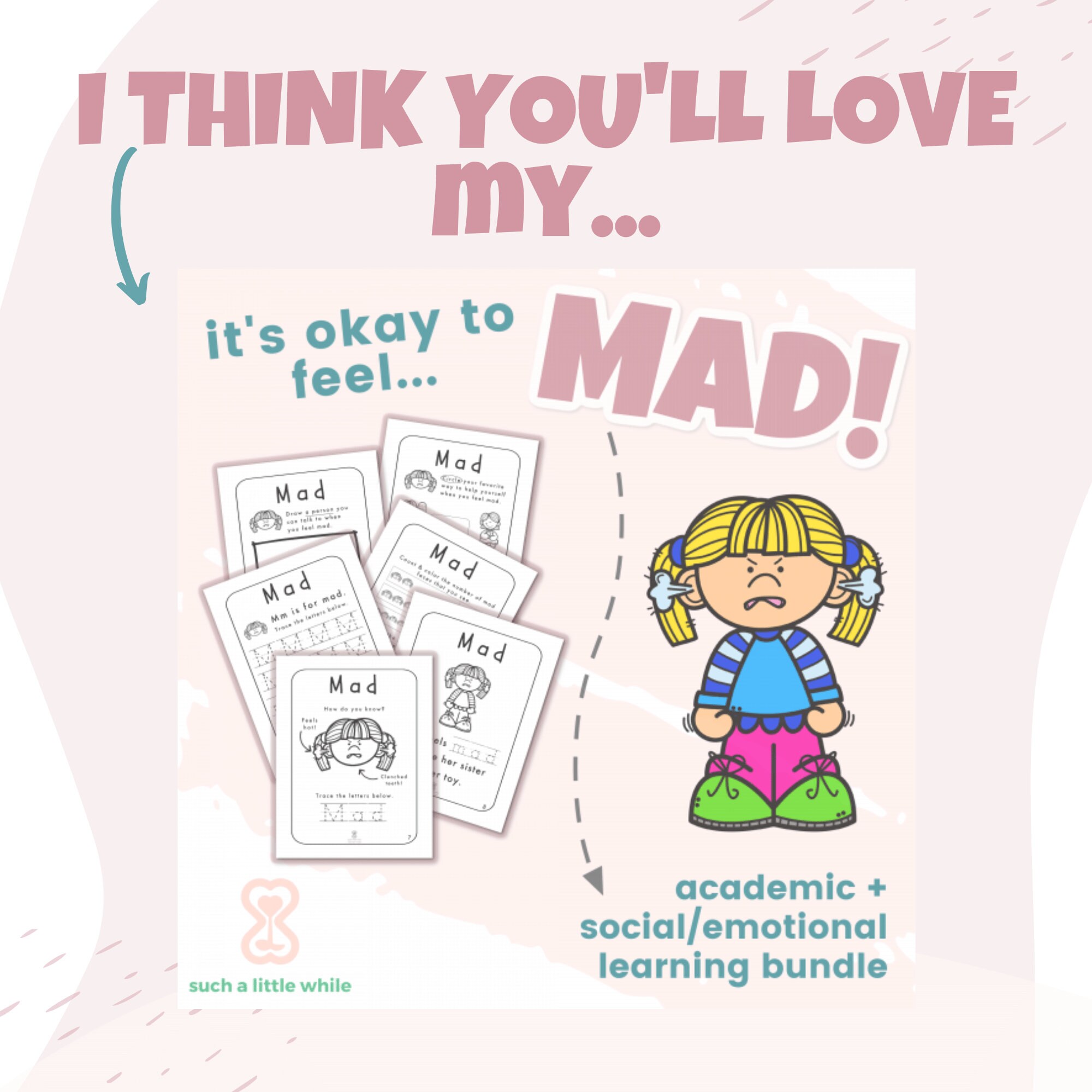 Anger Volcano Worksheets PDF for Kids Printable Anger Metaphor SEL ...