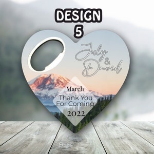 Customizable Wedding Gift, Cap Opener Magnets, Wedding Favor, Wedding Thank You Favor, Personalized Bottle Opener, travel themed