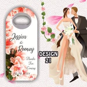 Customizable Wedding Gift, Cap Opener Magnets, Wedding Favor, Custom Wedding Favor, Bottle Opener, save the date bottle opener