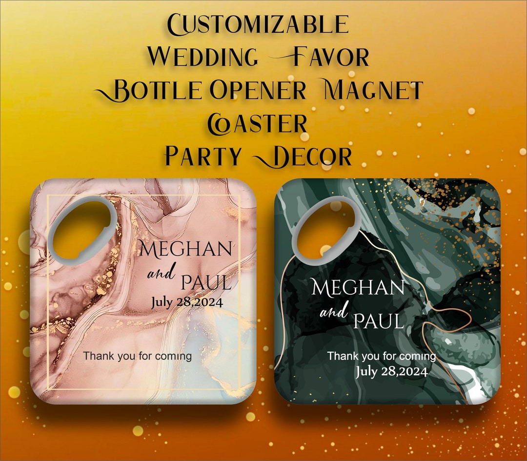 Personalised Wedding Souvenir, Gold Theme Part Decor, Party Souvenir ...