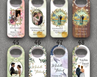 Wedding Favor, Customizable Wedding Gift, Cap Opener Magnets, Custom Wedding Favor, Bottle Opener, save the date bottle opener