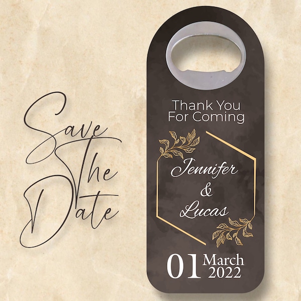 Customizable Wedding Gift, Cap Opener Magnets, Wedding Favor, Custom Wedding Favor, Bottle Opener, save the date bottle opener