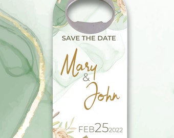 Customizable Wedding Gift, Cap Opener Magnets, Wedding Favor, Custom Wedding Favor, Bottle Opener, save the date bottle opener