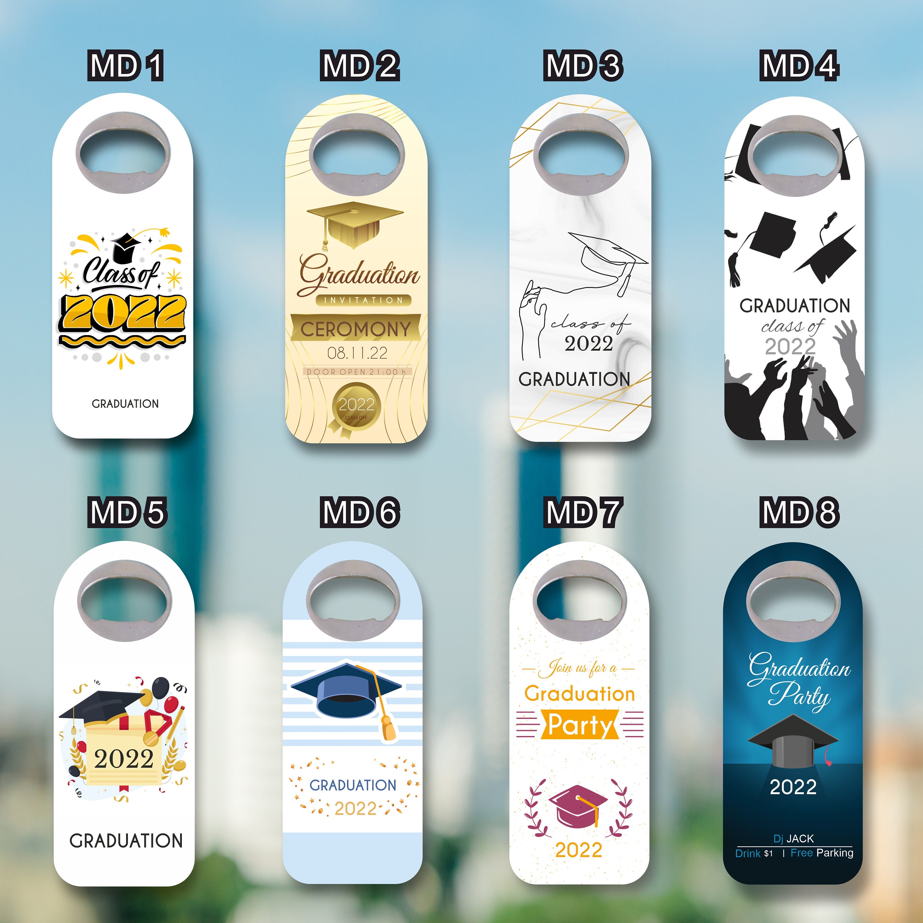 Customizable Graduation Souvenir, Graduation Greeting gift, Graduation Gift, Bottle Opener Magnet, Personalize Bottle Opener Magnet