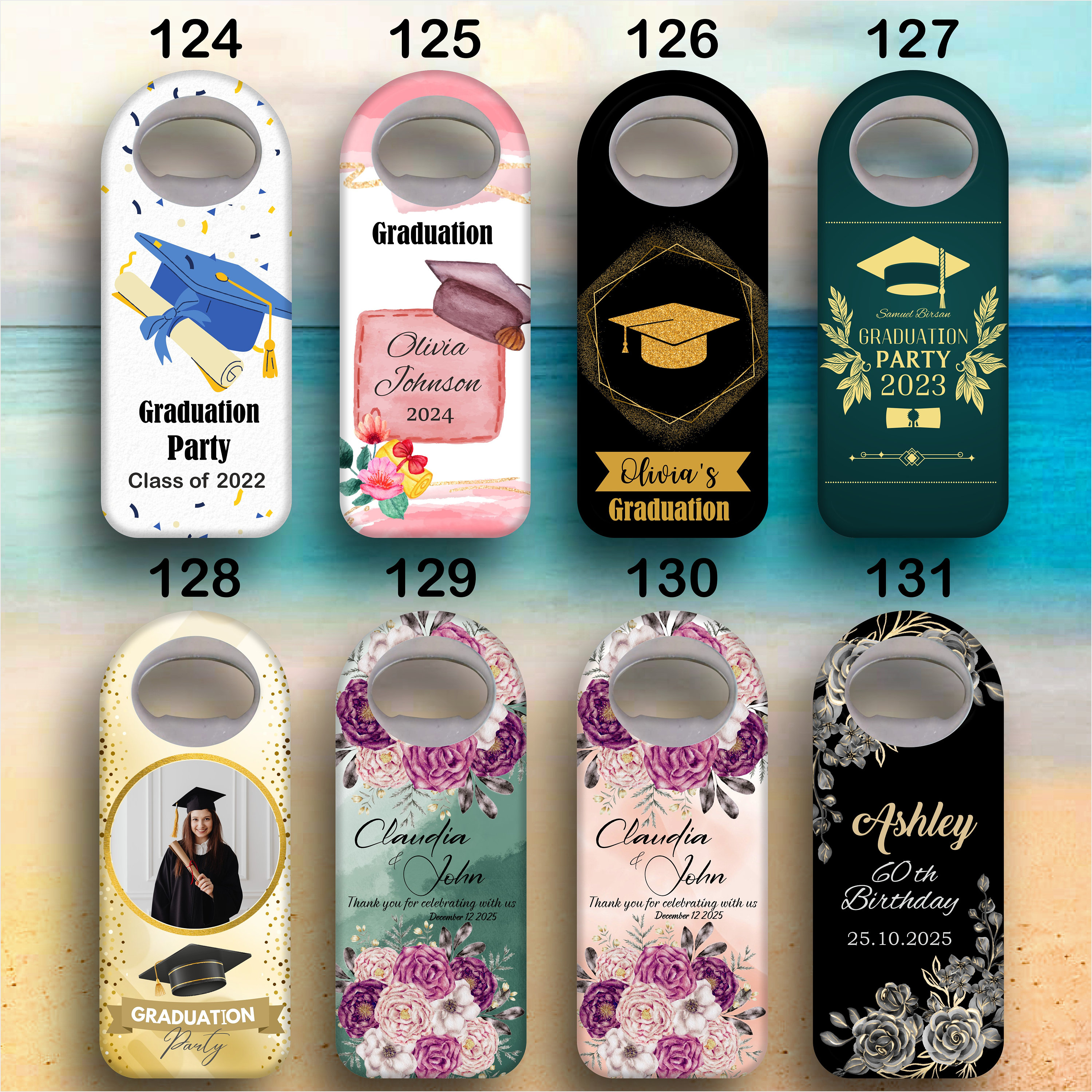 Customizable Graduation Souvenir, Graduation Greeting gift, Graduation Gift, Bottle Opener Magnet, Personalize Bottle Opener Magnet