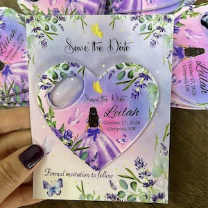 Custom Bottle Opener Magnets for Quinceañera, Sweet 15 & 16, Personalized Favors