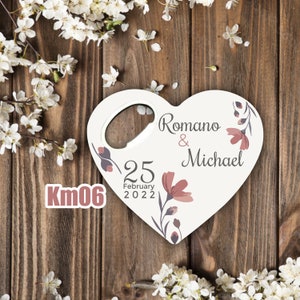 Customizable Wedding Gift, Cap Opener Magnets, Wedding Favor, Wedding Thank You Favor, Custom Wedding Favor, Personalized Bottle Opener