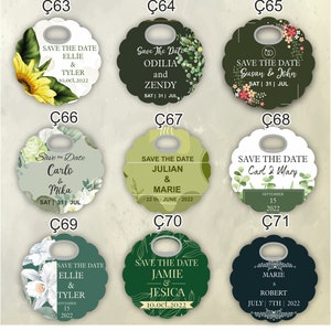 Wedding magnets and coasters, Customizable Wedding Gift, Wedding Thank You Favor, Custom Wedding Favor, Personalized Bottle Opener