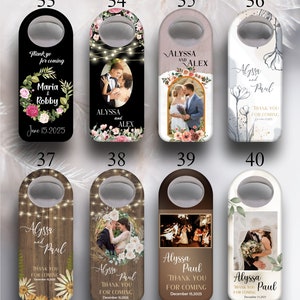 Aimants pour ouvre-bouteille personnalisés : cadeaux de mariage et d'événement personnalisés uniques image 6