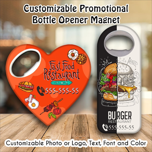 Promotional gift, Customizable Advertising Magnet, Real Estate Marketing, Restaurant Marketing, Customer Giveaway Gifts, Businnes Favors