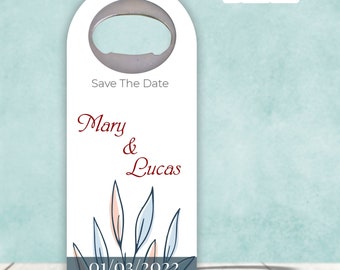 Customizable Wedding Gift, Cap Opener Magnets, Wedding Favor, Custom Wedding Favor, Bottle Opener, save the date bottle opener