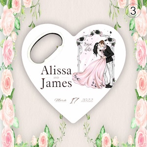 Customizable Wedding Favor For Guests in Bulk, bride groom, Wedding Thank You Favor, Custom Wedding Favor, Personalized Bottle Opener