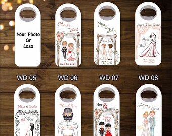 Imán abridor de botellas personalizable, favor de invitado de boda, regalo de agradecimiento de fiesta