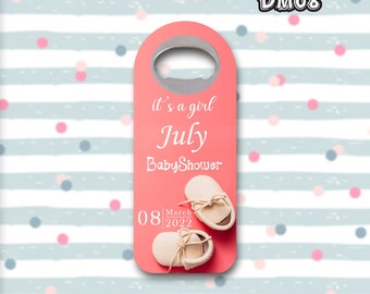 Baby shower personnalisable, magnets de baptême, cadeau d'anniversaire, décapsuleur, bienvenue pour bébé, 1er anniversaire ou baptême