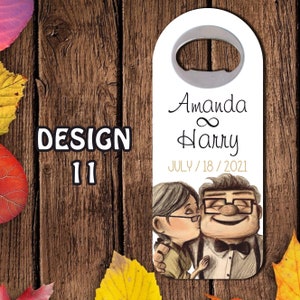 Wedding magnet bottle opener,  save the date magnet, save the date record, fall bottle opener,