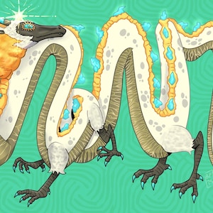 Legend of Zelda Tears of the Kingdom Light Dragon art print