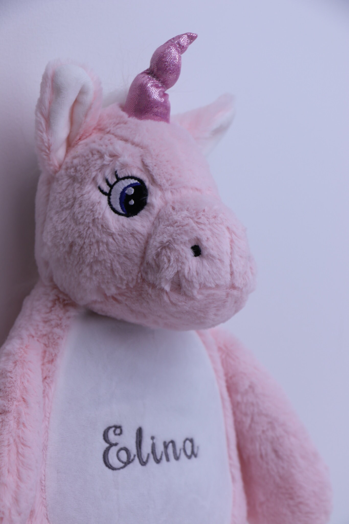 Fluffy Cuddly Unicorn With Name Cuddly Toy Personalized Etsy