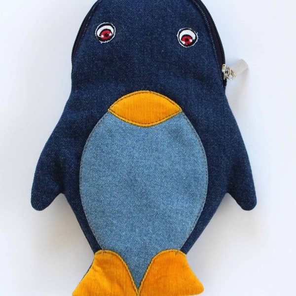 Penguin Pencil Case Etsy
