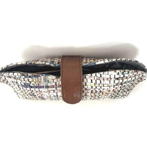 Artisanal Glasses Sunglasses Case: Unique Newspaper print padded case Multiple sizes image 5