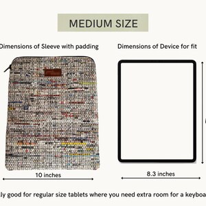 Handcrafted Laptop and Tablet Sleeve: Unique Upcycled newspaper case ipads Macbooks Multiple sizes MEDIUM